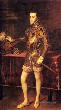 Philipp II comme prince Titien Tiziano Peinture à l'huile